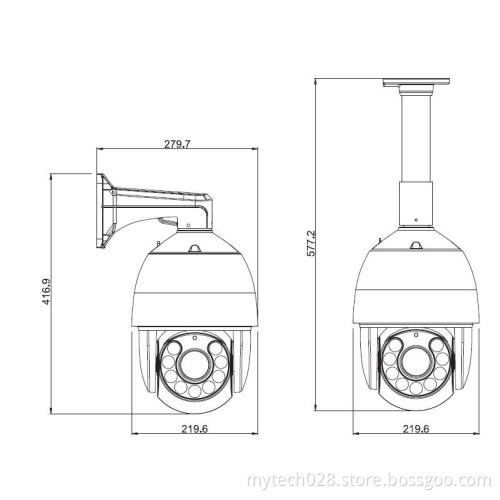 20X IP network high speed dome PTZ camera,1080P IP CCTV ptz kamera